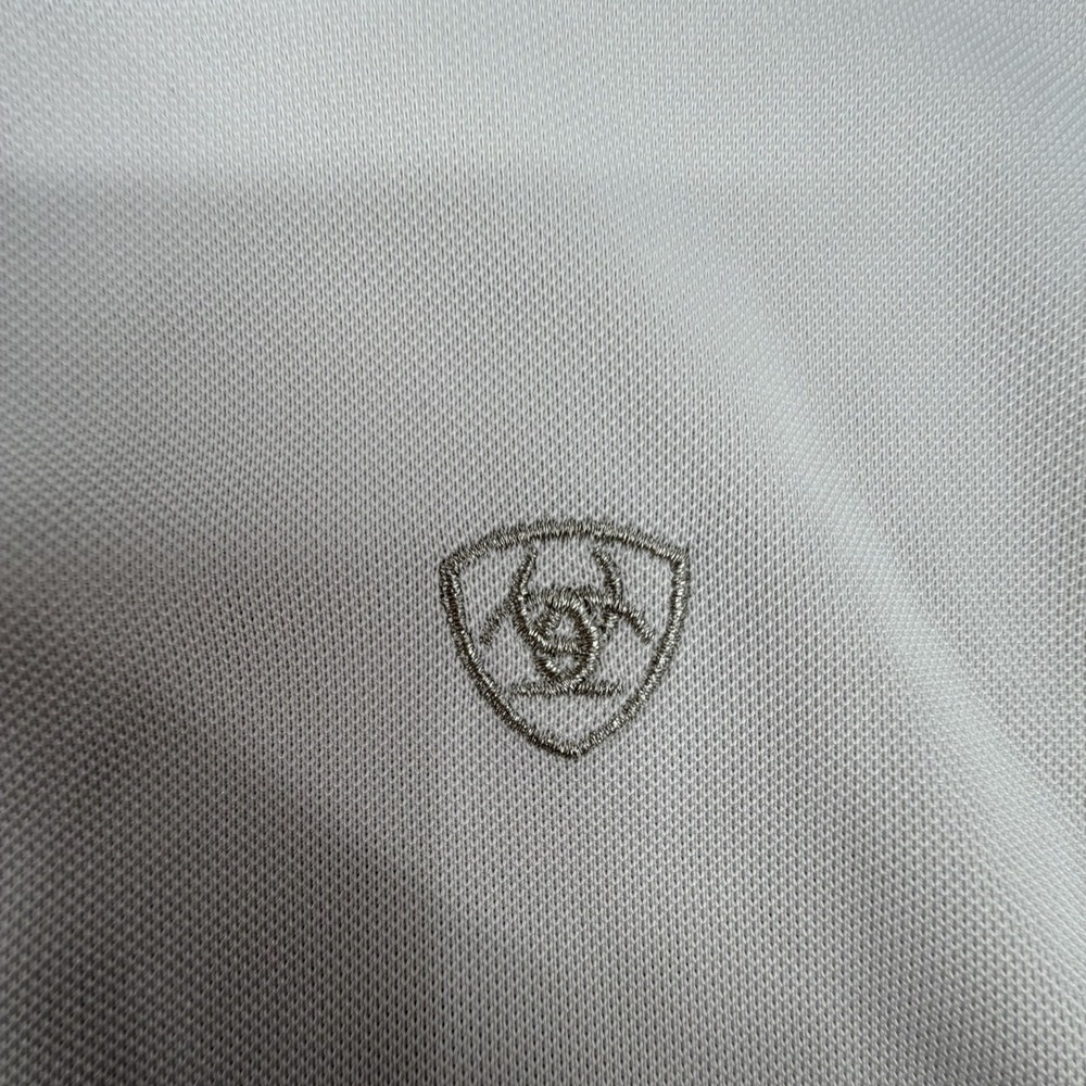 Ariat Pro Series Shirt Womens Small White Purple Equestrian Show Top Stretch - Picture 2 of 6